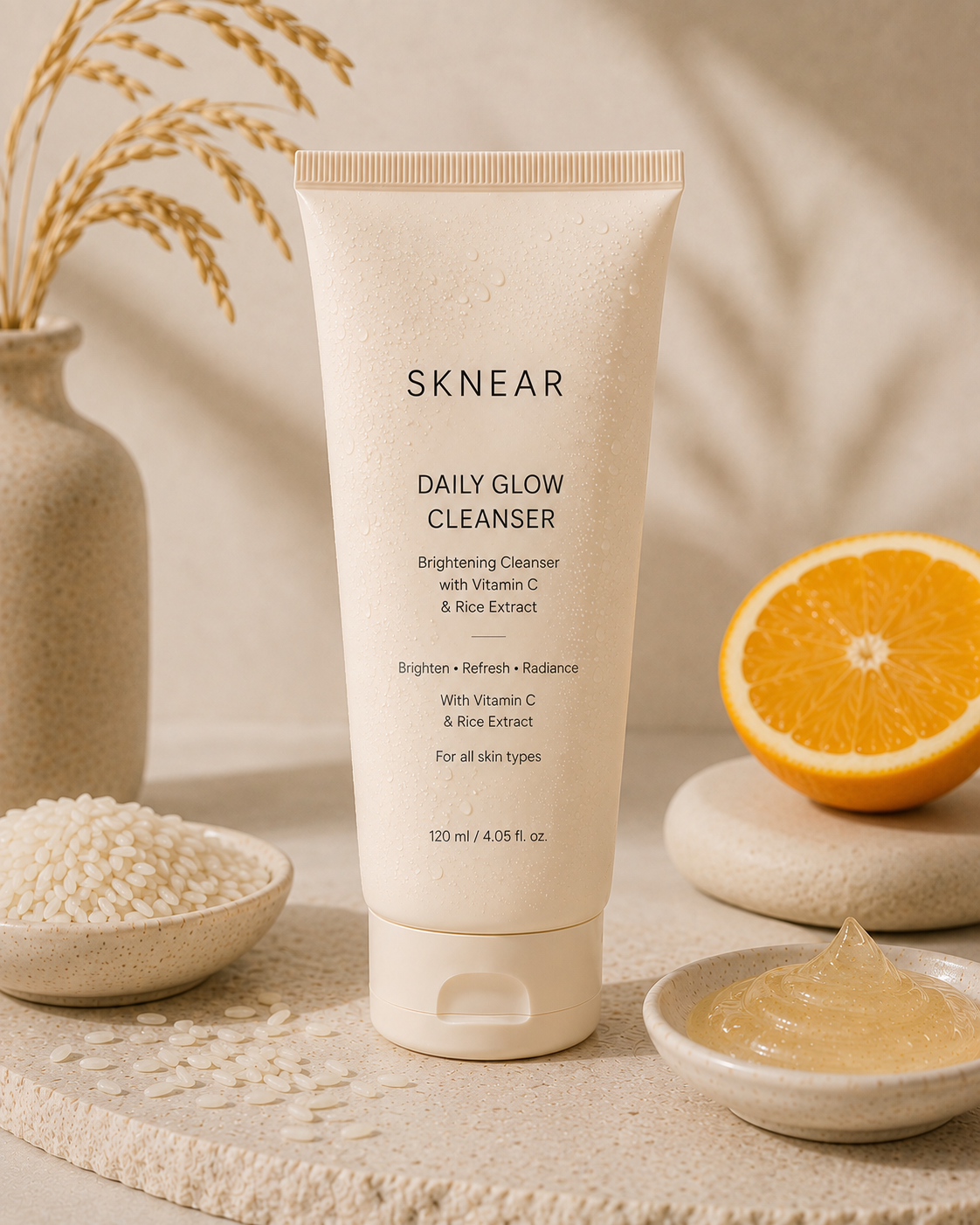 Daily Glow Cleanser — Brightening Cleanser with Vitamin C & Rice Extract